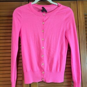 J. Crew pink cardigan